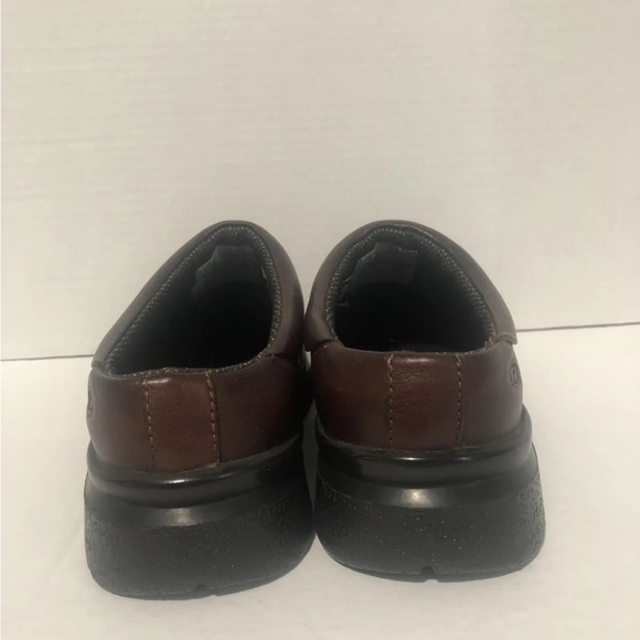 Womens Carolina Shoe Slip-Resist Steel Toe Clogs size 7 M Brown Leather Euc - Picture 6 of 8